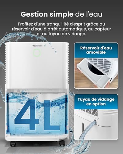 Vue 3 de Pro Breeze Omnidry Deshumidificateur