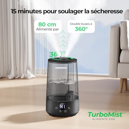Vue 2 de Homvana Humidificateur Dair Bebe