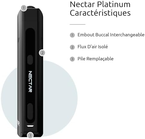 Vue 3 de Vaporisateur Herbe Nectar Platinum