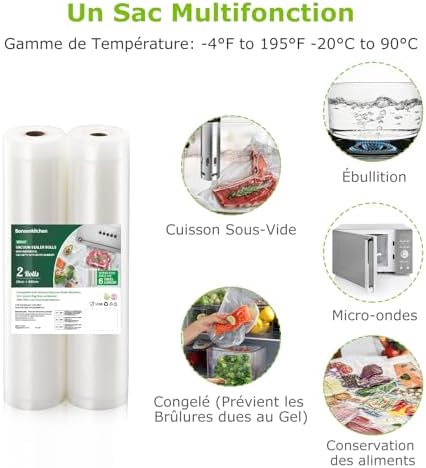 Vue 3 de Bonsenkitchen Sacs Sous Vide