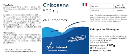Vue 4 de Chitosan Mg Chitosan Comprimes