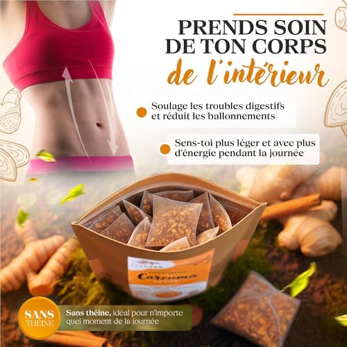 Vue 4 de Infusion Detox Curcuma Gingembre