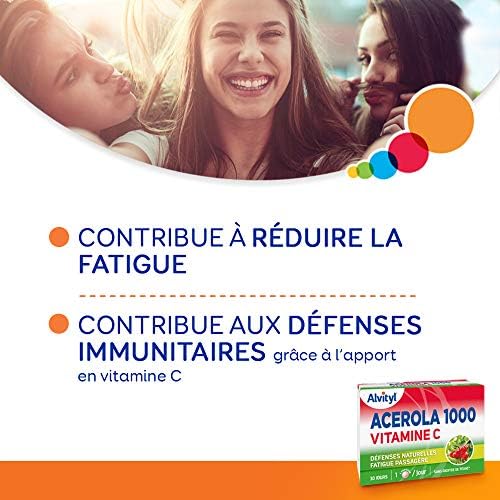 Vue 5 de Alvityl Comprimes Acerola Acerola