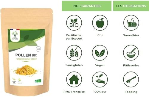Vue 6 de Bioptimal Pollen Bio Superaliment