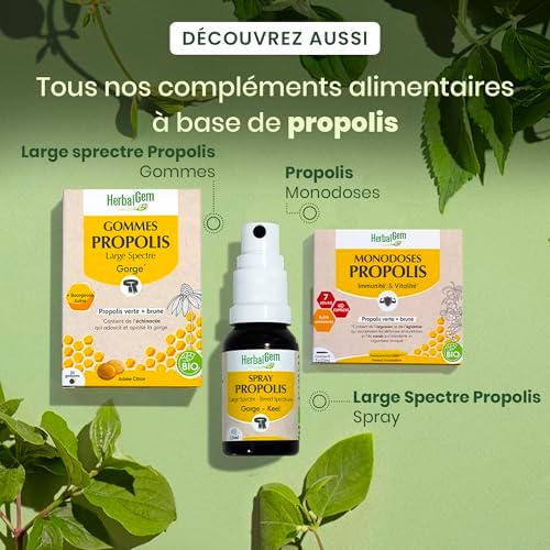 Vue 6 de Herbalgem Propolis Monodoses Bio