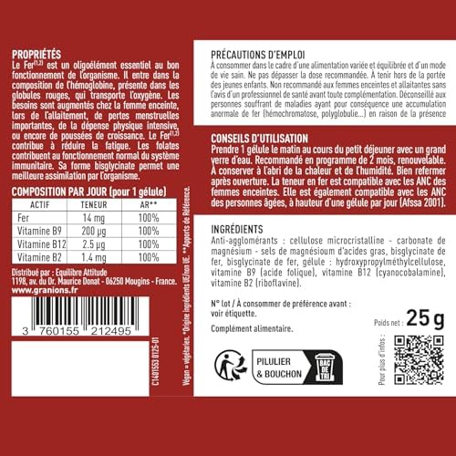 Vue 4 de Fer Bisglycinate Mg Granions
