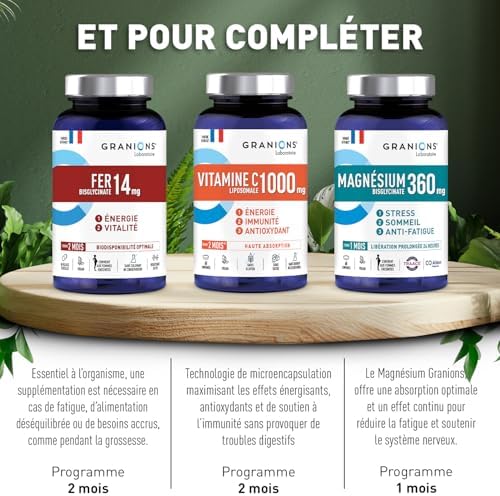 Vue 6 de Fer Bisglycinate Mg Granions