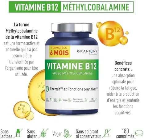 Vue 4 de Granions Vitamine Methylcobalamine