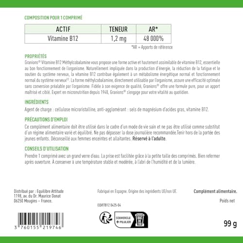 Vue 5 de Granions Vitamine Methylcobalamine