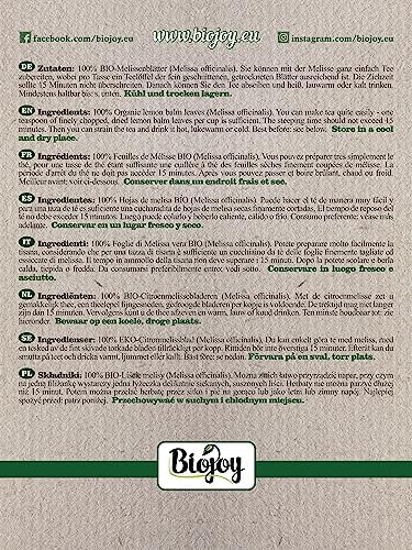 Vue 4 de Biojoy Feuilles De Melisse