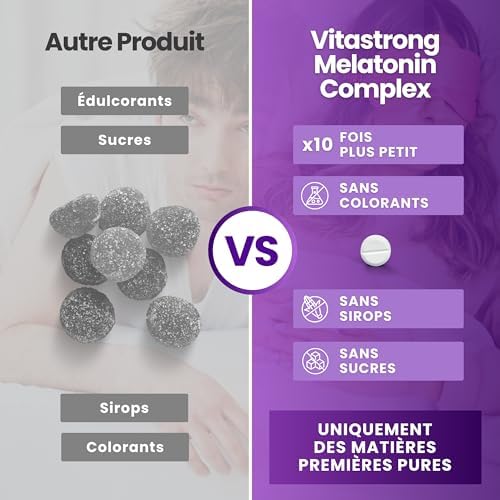 Vue 6 de Melatonine Vitastrong Complex Microcomprimes