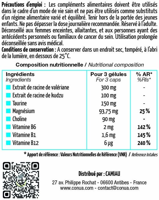 Vue 7 de Le Kudzu Valeriane Taurine