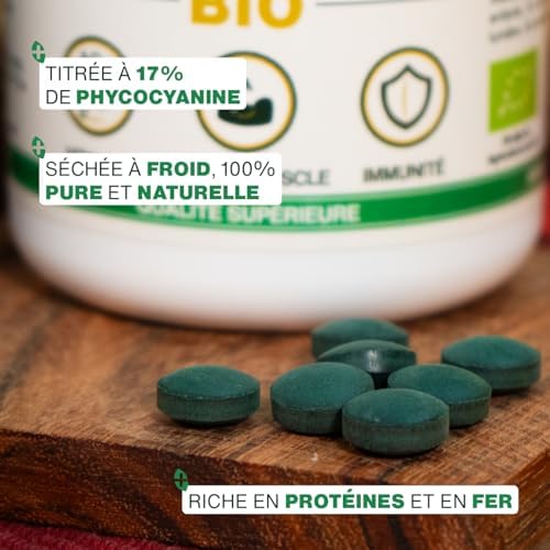 Vue 3 de Spiruline Bio Extra Forte