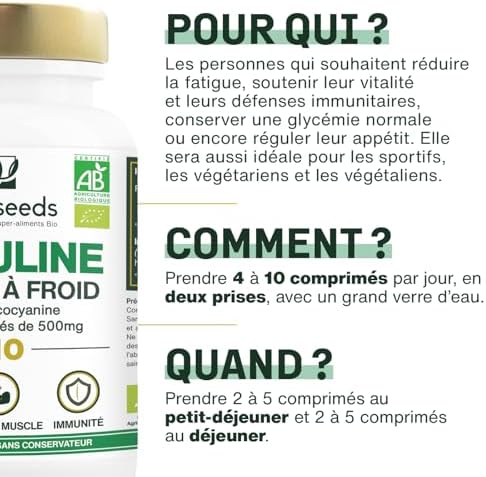 Vue 4 de Spiruline Bio Extra Forte