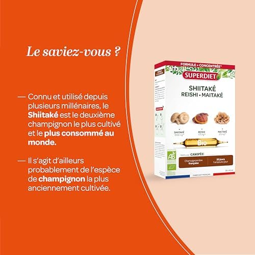 Vue 5 de Superdiet Shiitake Reishi Maitake