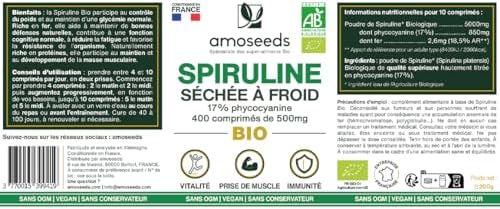 Vue 6 de Spiruline Bio Extra Forte