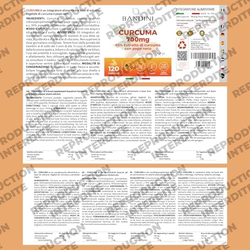 Vue 5 de Bandini Curcuma Gelules Mois