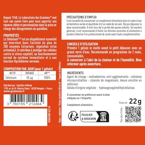 Vue 4 de Selenium Granions Complement Alimentaire