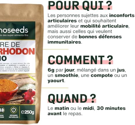 Vue 4 de Poudre De Cynorrhodon Bio