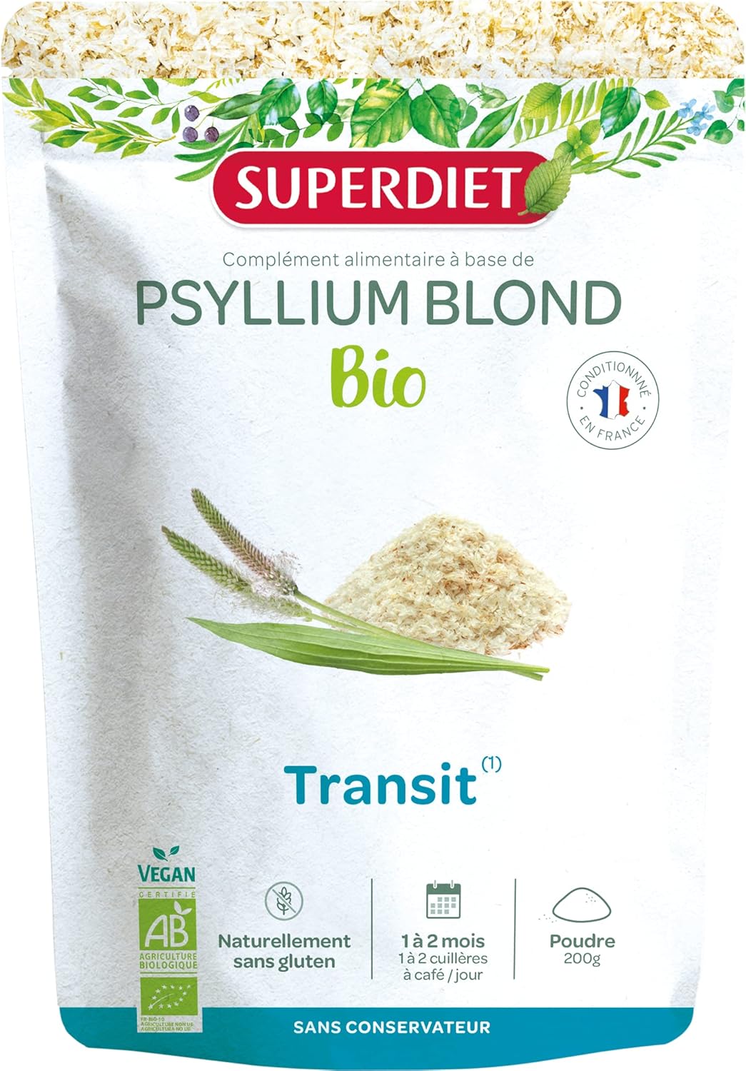 Superdiet Psyllium Blond Bio