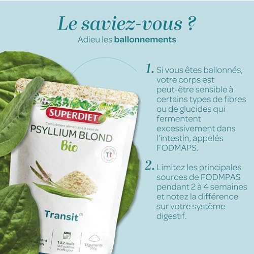Vue 5 de Superdiet Psyllium Blond Bio