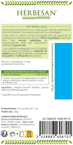 Vue 5 de Herbesanmenthe Poivree Francaise Bio