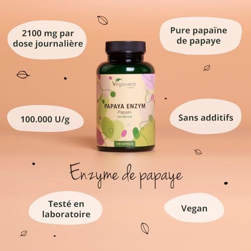 Vue 4 de Enzyme De Papaye Vegavero