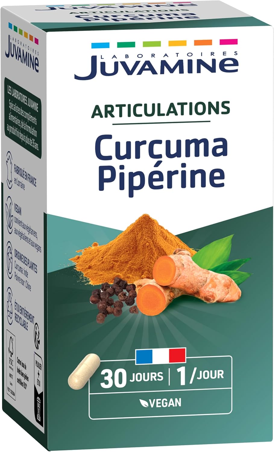 Juvamine Articulations Curcuma Piperine