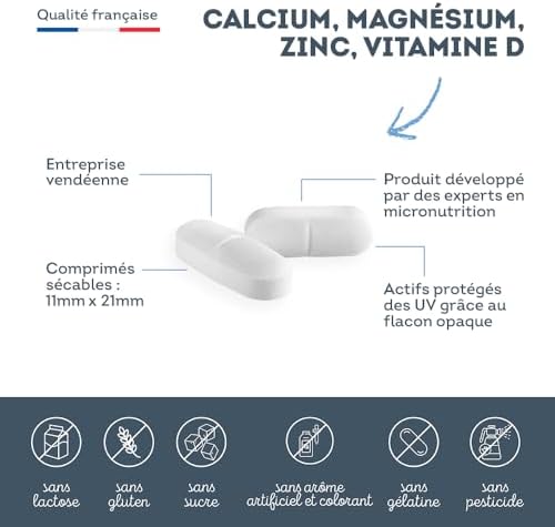 Vue 4 de Calcium Magnesium Zinc Vitamine