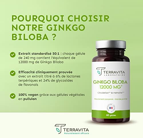Vue 4 de Ginkgo Biloba Extra Fort