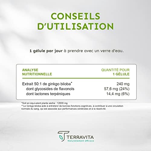 Vue 6 de Ginkgo Biloba Extra Fort