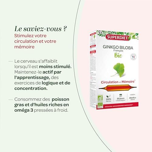 Vue 5 de Superdiet Ginkgo Biloba Bio