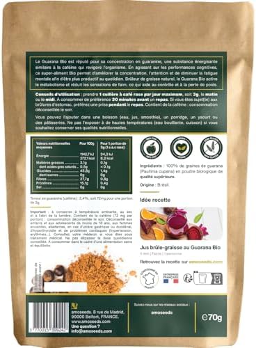 Vue 5 de Guarana En Poudre Bio