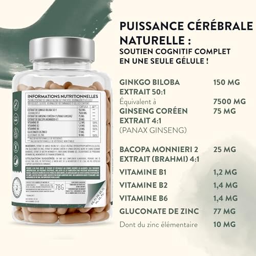 Vue 5 de Ginkgo Biloba Mg Avec