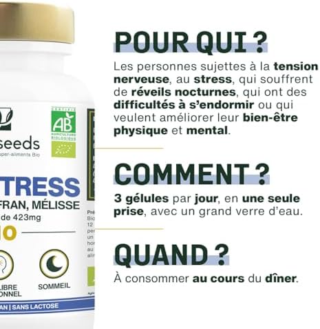 Vue 4 de Antistress Bio Aubepine Safran