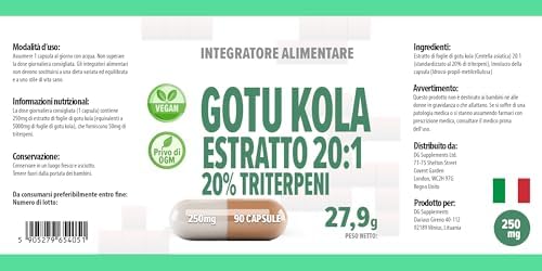 Vue 5 de Gotu Kola Mg Equivalent