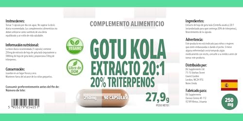 Vue 7 de Gotu Kola Mg Equivalent