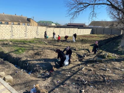 В Дербентском районе прошел масштабный общерайонный субботник