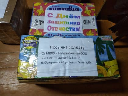 В Бабаюртовском районе проходит акция "Посылка солдату"