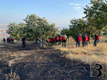 Пожар на склоне горы в Махачкале потушили