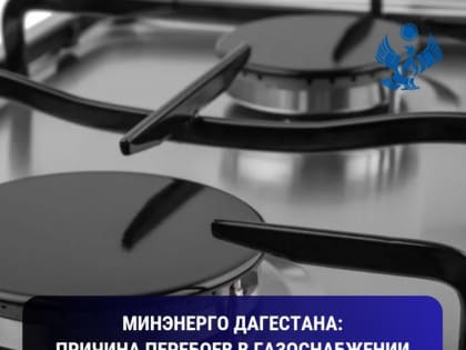 Минэнерго Дагестана: причина перебоев в газоснабжении абонентов региона в резко возросшем потреблении ресурса