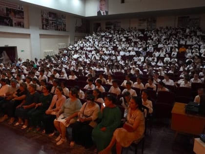 Актёры лезгинского театра в Бабаюртовском районе