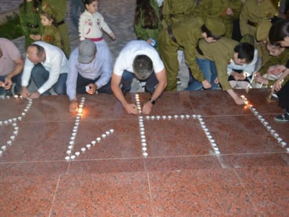 Акция «Свеча памяти» прошла в Акушинском районе