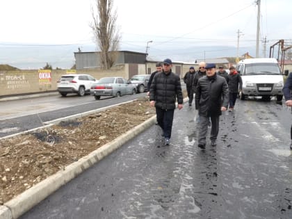 Ризван Газимагомедов ознакомился с работами по благоустройству столичных дорог в рамках нацпроекта «Безопасные качественные дороги»