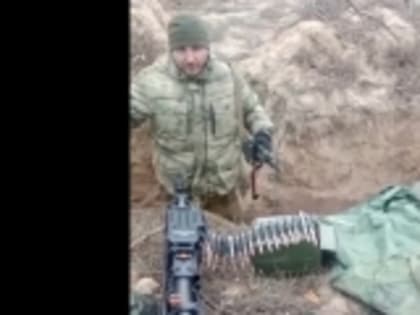 Воин СВО Ильяс Магомедов из села Новое Аргвани поздравил с Днём защитника Отечества