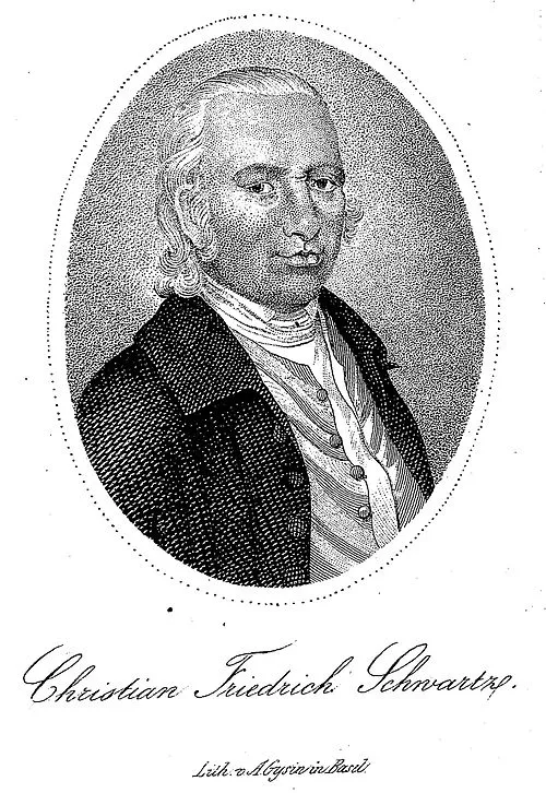 Christian Friedrich Schwartz, deutscher Missionar (evangelisch)