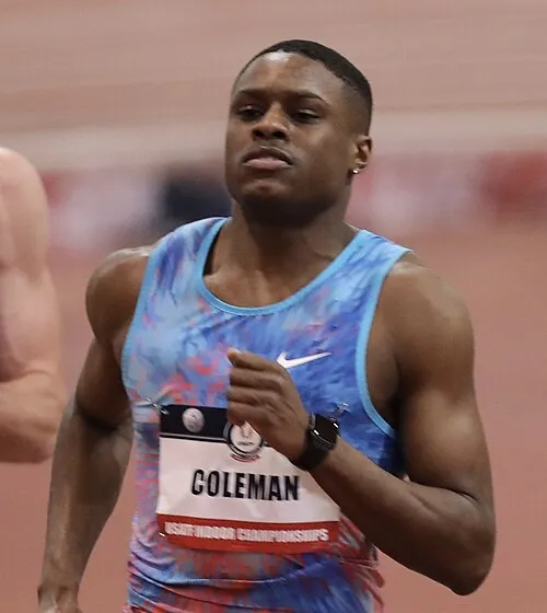 1996 : Christian Coleman, athlète américain spécialiste du sprint.