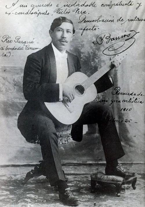 1885年 - アグスティン・バリオス、ギタリスト、作曲家、詩人(+ 1944年)