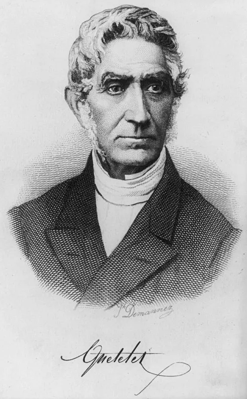 1874年 - アドルフ・ケトレー、数学者、統計学者(* 1796年)