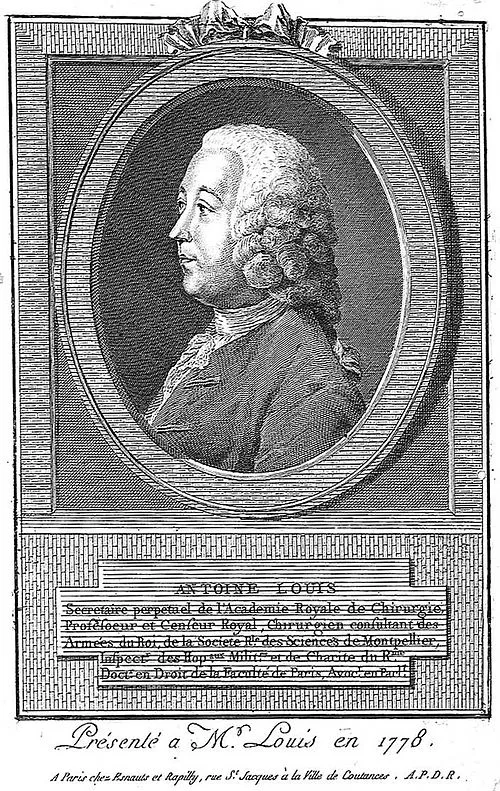 1723年 - アントワーヌ・ルイ、外科医(+ 1792年)